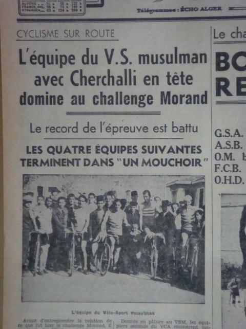 velo club musulman montre ses dents