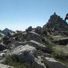 Sommet du pic de Bastan 2715 m avec son imposant cairn