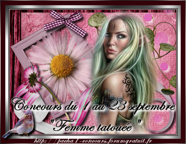 Concours Septembre - femme tatouée