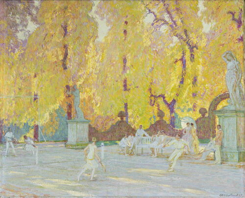 Partie de tennis 1925 Octave Guillonnet (1872-1967) Huile sur toile 59x72 cm © Musée Beaux-Arts Dijon-François Jay © ADAGP Paris.jpg