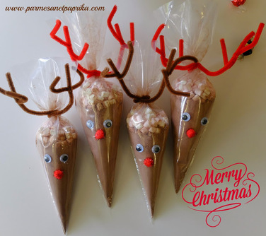 DIY Déco de Noël : Les rennes de marshmallow et chocolat
