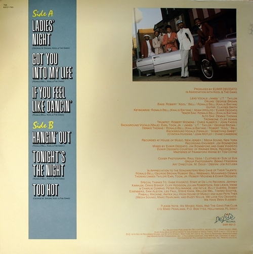 Kool & The Gang : Album " Ladies' Night " De-Lite Records DSR 9513 [ US ]
