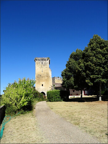 Parc et vieux château de Roquetaillade (Gironde)