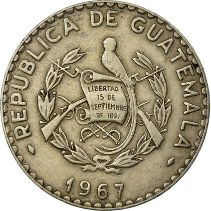 Monnaie – Guatemala – 25 Centavos – 1967 – NumisCorner