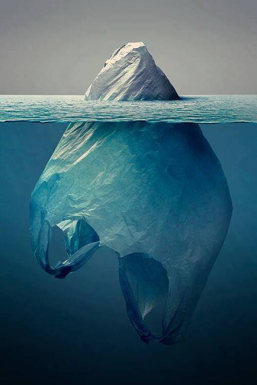 Iceberg plastique