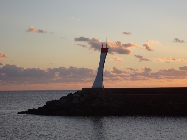 De l'or sur la phare un soir d'hiver