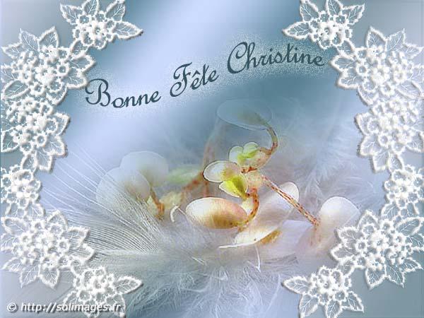 Vos cadeaux de souhaits pour ma fête le 24/07; St Christine*