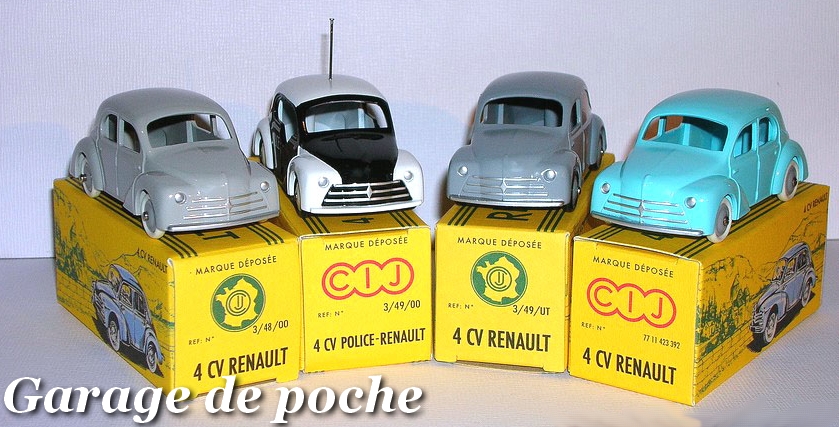 CIJ - Compagnie industrielle du jouet - GARAGE DE POCHE Voitures miniatures