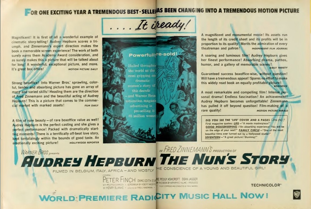 THE NUN'S STORY BOX OFFIE STORY 1959