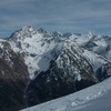 Descente du sommet du pic de Chérue, devant Le Lurien