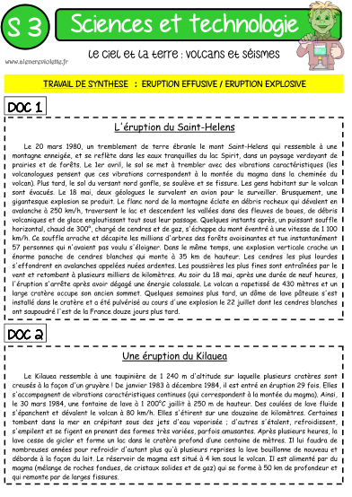 VOLCANS ET SEISMES