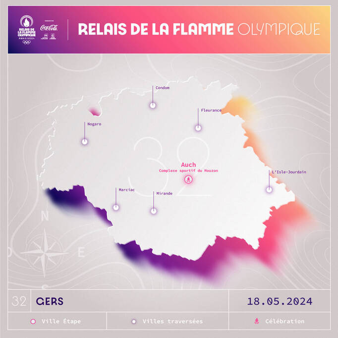 Paris 2024 : le relais de la flamme olympique dans le Gers ...