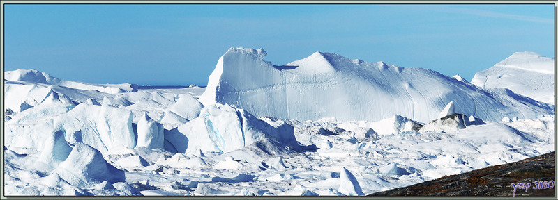 L'Isfjord (Icefjord) vu de haut - Ilulissat - Groenland