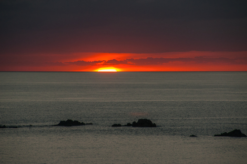 COUCHERS DE SOLEIL SUR L'OCEAN