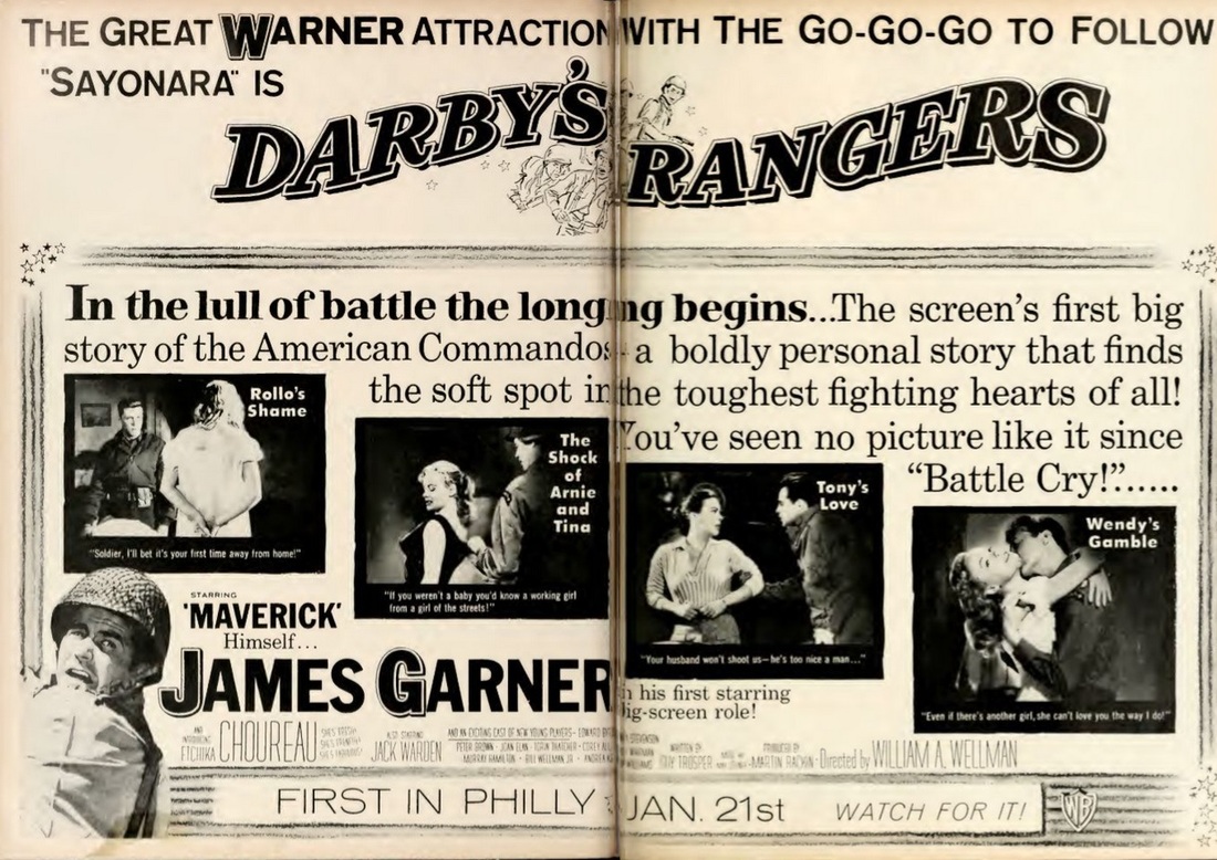 DARBY'S RANGERS BOX OFFICE USA 1958