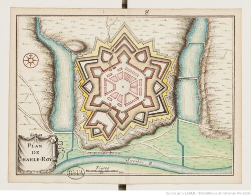 Trente-huit plans de places fortes - Charleroi (XVIIIe s)(gallica)