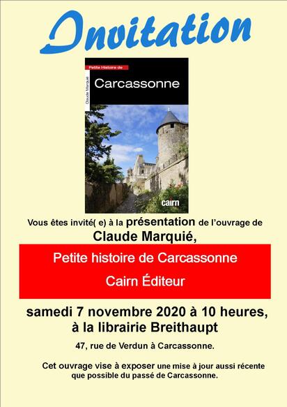 Le nouveau livre de l'historien Claude Marquié vient de paraître