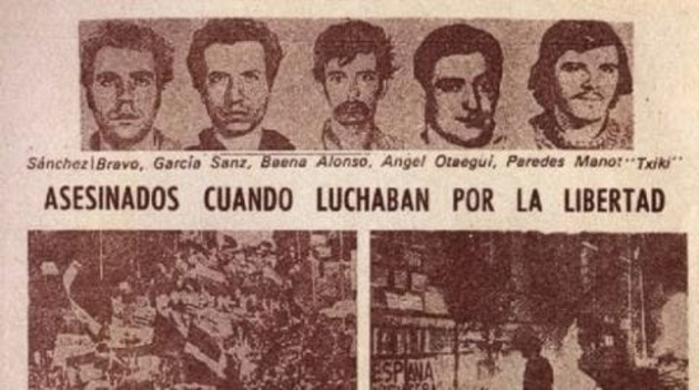 Red de Blogs Comunistas : Il y a 40 ans, les fusillés du 27 septembre 1975