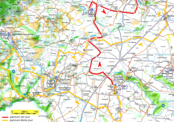 Parcours vtt de la classe de découvertes