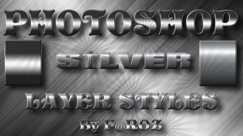 Silver Text Photoshop Styles