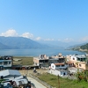 28nov 013 pokhara - hôtel harmony - vue de notre balcon