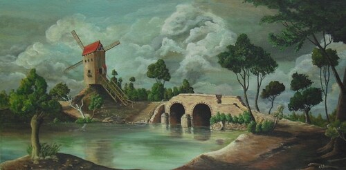 Le moulin et rivière