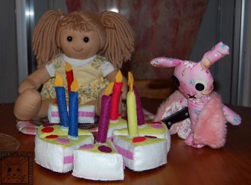 feutrine gâteau d'anniversaire anniversaire bougies, loisirs creatifs