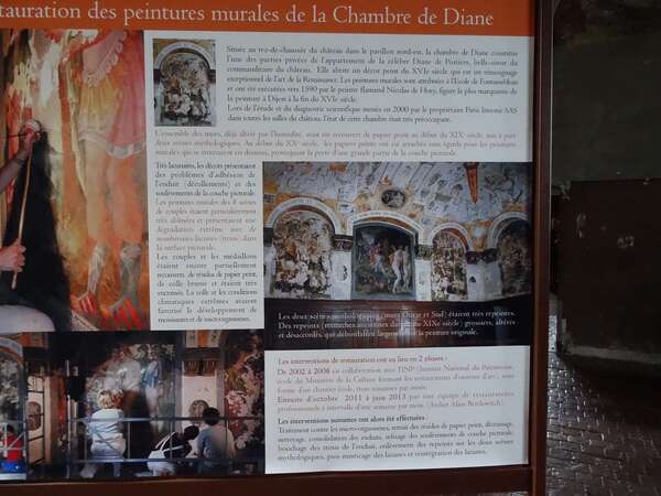 Les membres de la Société Archéologique et Historique du Châtillonnais ont visité le château d'Ancy le Franc...