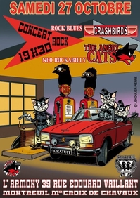 Concert Angry Cats et Crashbirds