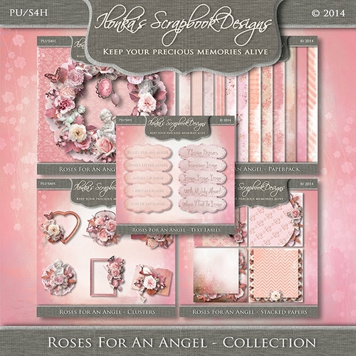 "Roses For An Angel" by Ilonka Scrapbook Designs