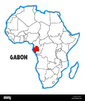 Map africa gabon Banque de photographies et d'images à haute ...