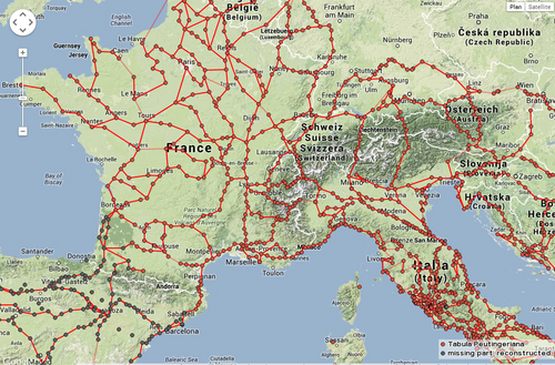 Tous les chemins mènent à Rome (Itinerarium Romanum)