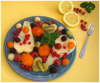 SALADE DE FRUITS D'ÉTÉ,Façon "Weight Watchers"