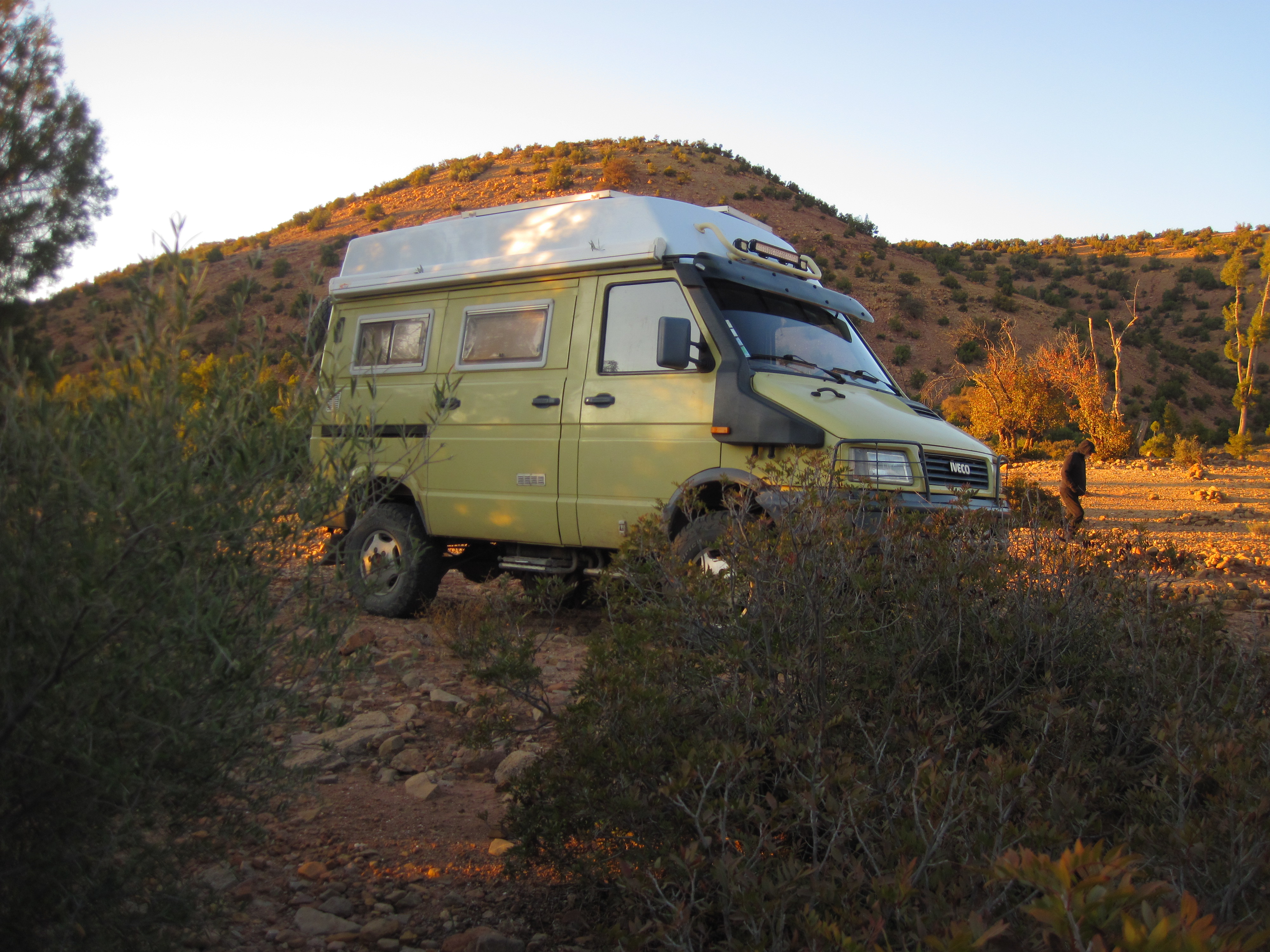 Maroc Bivouac du côté de Tadrart