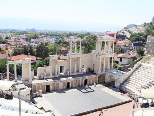 Autour du théâtre romain de Plovdiv (Bulgarie)
