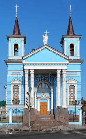 Voyez ils sont sympas nos musulmans-Eglise catholique réapparue après la fin de l'URSS- TATARSTAN / RUSSIE / REPUBLIQUE MUSULMANE