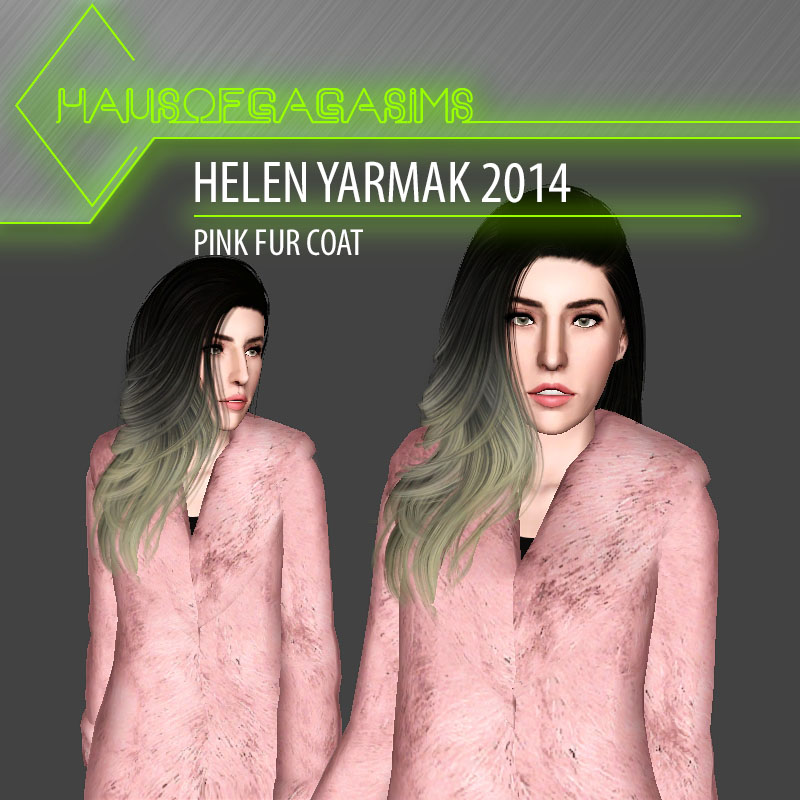 HELEN YARMAK 2014 PINK FUR COAT