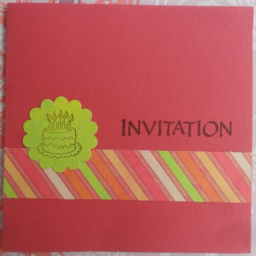 Un peu de carterie : des invitations !