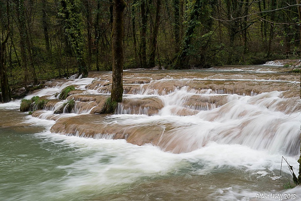 Sortie sous la pluie pour voir de l'eau...