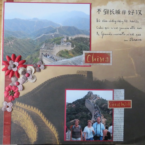 deux pages de scrap : Chine