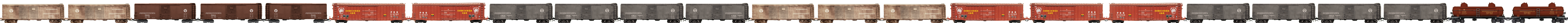 Rame 24 wagons boxcar penn