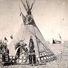 Mr. Wild Gun and family. Blackfeet. Montana. Early 1900s. Photo by N.A. Forsyth. Montana Historical