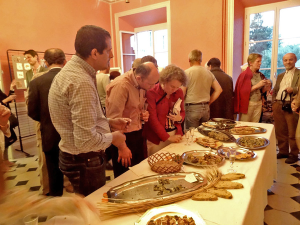 Le vernissage des différentes expositions relatives au 900ème anniversaire de la fondation de l'abbaye de Clairvaux par saint Bernard