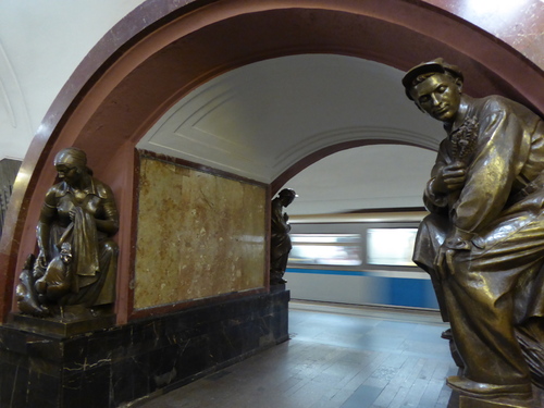 Voyage Transsibérien 2017, le 09/07, 2ème jour, Moscou, dans le métro