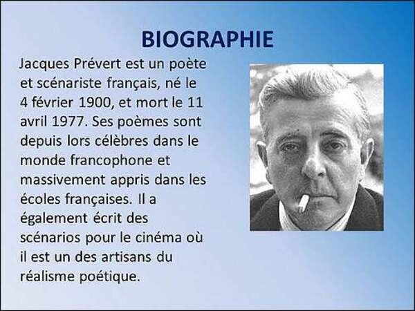 4  février 1900 : naissance de Jacques Prévert