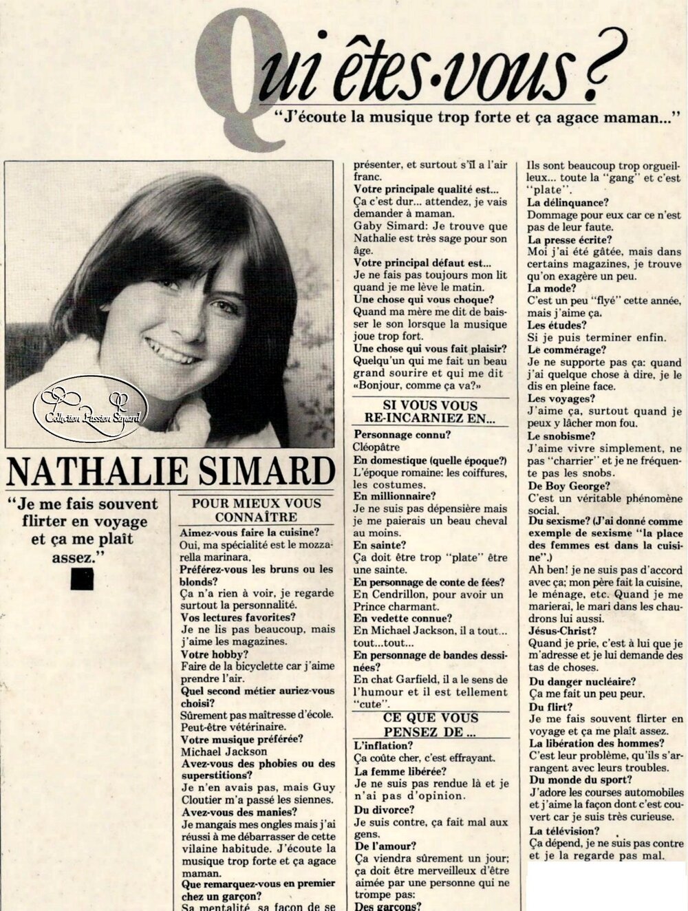 Retour dans le passé de René Simard, Nathalie Simard et Régis Simard