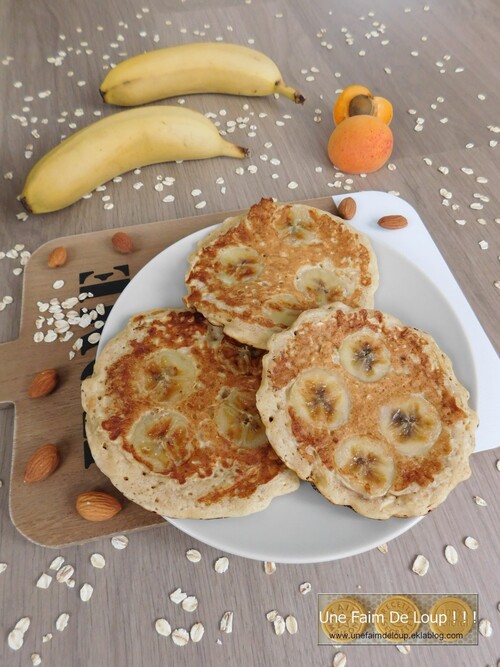 Pancakes aux flocons d'avoine et banane