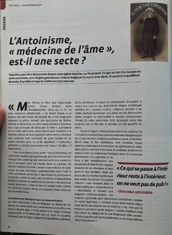 Le 13 du mois - L'Antoinisme, ''médecine de l'âme'', est-il une secte ?