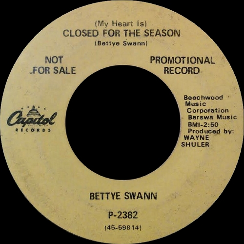 Bettye Swann : Album " The Soul View Now ! " Capitol Records ST 190 [ US ]