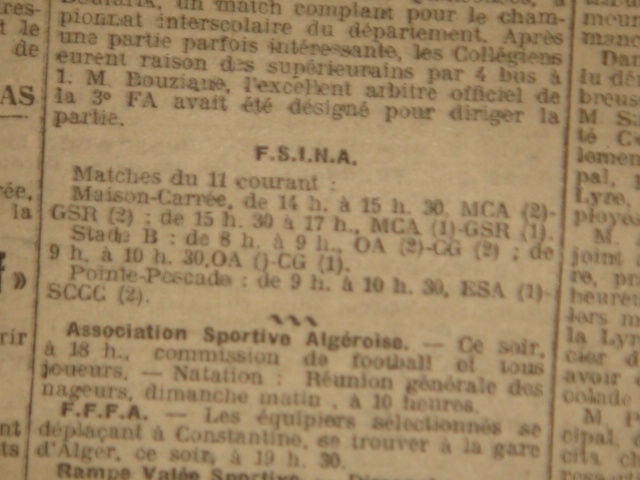 11.2.1923 MCA-Groupe Sportif de la Redoute (GSR)